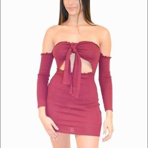 Miriam Dress- Burgundy